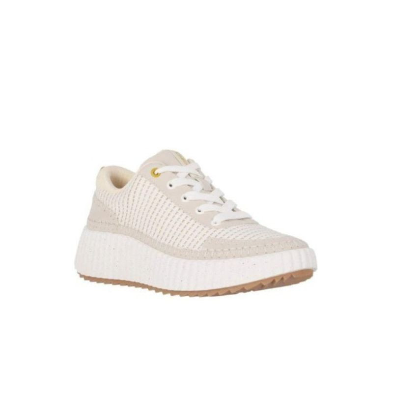 Chik10 zapatilla blanca casual de mujer