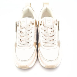 Sneaker beige de Tamaris.Ivory Comb