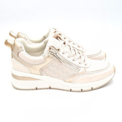 Sneaker beige de Tamaris.Ivory Comb